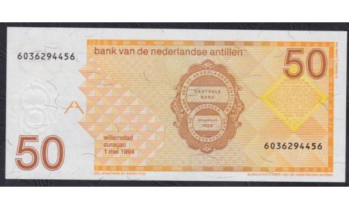 Нидерландские Антильские Острова 50 гульден 1994 (NETHERLANDS ANTILLES 50 Gulden 1994) P 25c: UNC