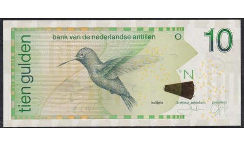 Нидерландские Антильские Острова 10 гульден 2012 (NETHERLANDS ANTILLES 10 Gulden 2012) P 28f : UNC