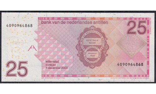 Нидерландские Антильские Острова 25 гульденов 2003 (NETHERLANDS ANTILLES 25 Gulden 2003) P 29c: UNC