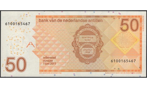 Нидерландские Антильские Острова 50 гульден 2011 (NETHERLANDS ANTILLES 50 Gulden 2011) P 30e : UNC