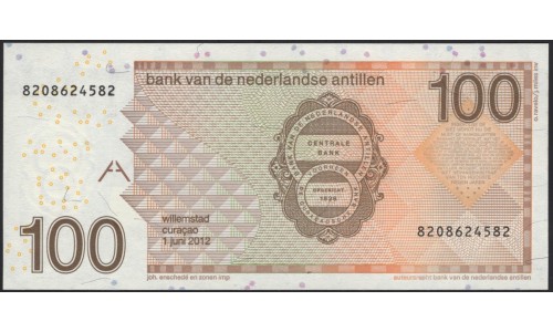 Нидерландские Антильские Острова 100 гульден 2012 (NETHERLANDS ANTILLES 100 Gulden 2012) P 31f : UNC