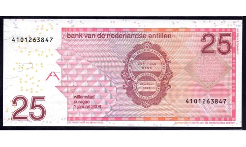 Нидерландские Антильские Острова 25 гульден 2006 (NETHERLANDS ANTILLES 25 Gulden 2006) P 29d : UNC