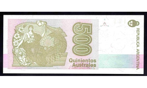 Аргентина 500 аустралей (1988-1990) (ARGENTINA 500 australes (1988-1990)) P 328b : UNC