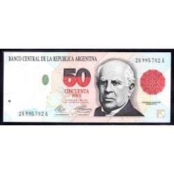 Аргентина 50 песо (1992-1997) (ARGENTINA 50 peso (1992-1997)) P 344a : UNC
