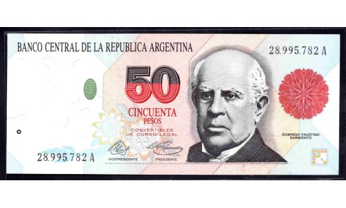 Аргентина 50 песо (1992-1997) (ARGENTINA 50 peso (1992-1997)) P 344a : UNC