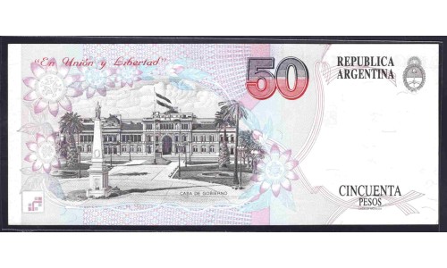 Аргентина 50 песо (1992-1997) (ARGENTINA 50 peso (1992-1997)) P 344a : UNC