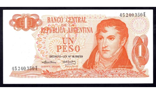 Аргентина 1 песо (1974) (ARGENTINA 1 peso (1974)) P 293 : UNC
