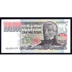 Аргентина 100000 песо (1979-1983) (ARGENTINA 100000 pesos (1979-1983)) P 308b: UNC