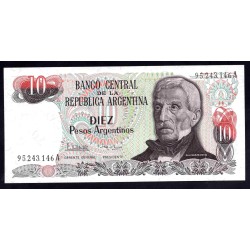 Аргентина 10 песо (1983-1984) (ARGENTINA 10 pesos (1983-1984)) P 313a(2) series A : UNC
