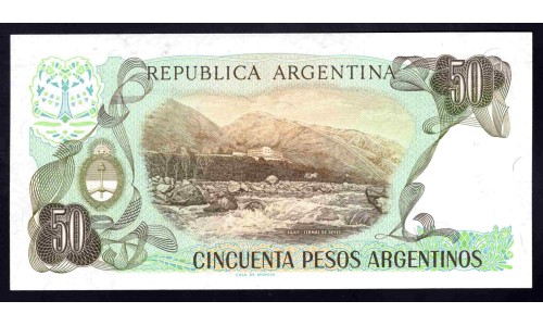 Аргентина 50 песо (1983-1985) (ARGENTINA 50 pesos (1983-1985)) P 314a(1) : UNC
