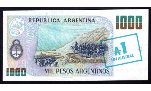 Аргентина 1 аустрал (1985) (ARGENTINA 1 austral (1985)) P 320 : UNC