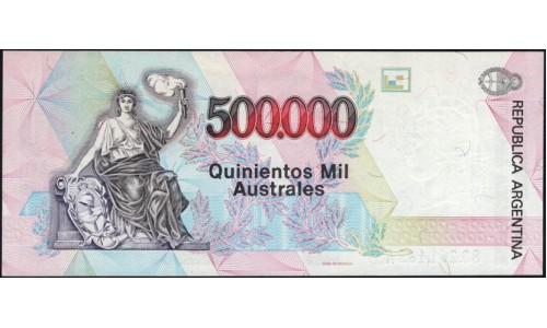 Аргентина 500000 аустралей 1991 (ARGENTINA 500000 australes (1991)) P338(2) : UNC
