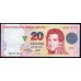 Аргентина 20 песо (1992-1997), 92.617.671 A (ARGENTINA 20 pesos (1992-1997) series A) P 343b(1) : UNC