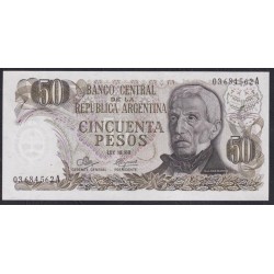 Аргентина 50 песо (1971-1973), РЕДКОСТЬ!!! (ARGENTINA 50 pesos (1971-1973)) P 290(1) : UNC