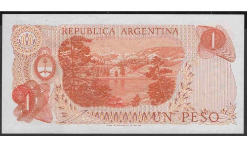 Аргентина 1 песо (1970-1973) (ARGENTINA 1 peso (1970-1973)) P 287(5) : UNC