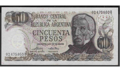 Аргентина 50 песо (1974-1975) (ARGENTINA 50 pesos (1974-1975)) P 296 : UNC
