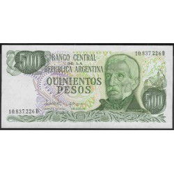Аргентина 500 песо (1977-1982) (ARGENTINA 500 pesos (1977-1982)) P 303c series D : UNC