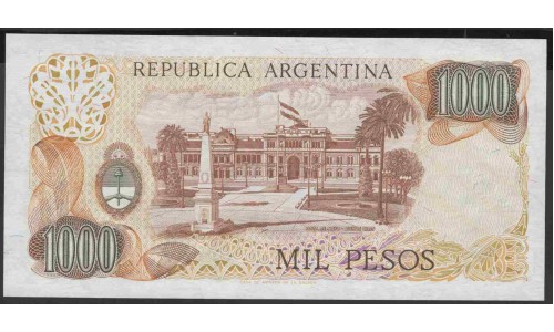 Аргентина 1000 песо (1976-1983) (ARGENTINA 1000 pesos (1976-1983)) P 304c(1) series G : UNC