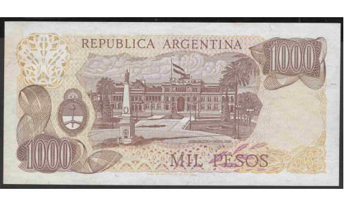 Аргентина 1000 песо (1976-1983) (ARGENTINA 1000 pesos (1976-1983)) P 304d(2) series I : UNC