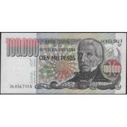 Аргентина 100000 песо (1979-1983) (ARGENTINA 100000 pesos (1979-1983)) P 308a series A : UNC
