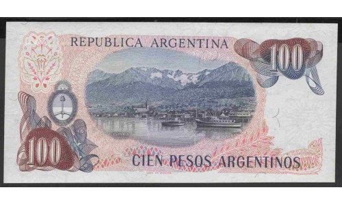 Аргентина 100 песо (1983-1985) (ARGENTINA 100 pesos (1983-1985)) P 315(2) : UNC