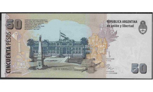Аргентина 50 песо (1999-2003) (ARGENTINA 50 peso (1999-2003)) P 350 : UNC