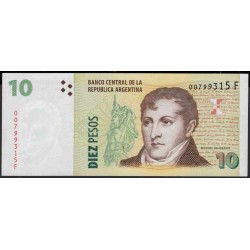 Аргентина 10 песо (2003) (ARGENTINA 10 peso (2003)) P 354a(1) : UNC