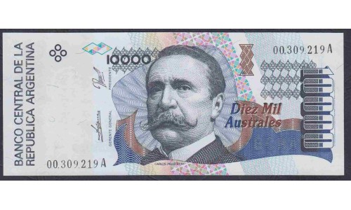 Аргентина 10000 аустралей (1989-1991) (ARGENTINA 10000 australes (1989-1991)) P 334а series A : UNC