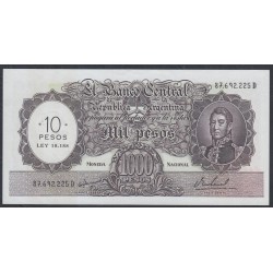 Аргентина 10 песо ND (1969-1971) (ARGENTINA 10 Pesos ND (1969-1971)) P 284: UNC
