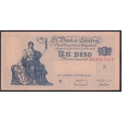 Аргентина 1 песо 1947 (ARGENTINA 1 peso 1947) P 257(4) : aUNC-