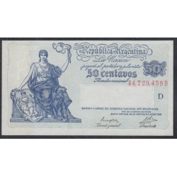 Аргентина 50 центаво (1935) (ARGENTINA 50 centavos (1935)) P 250a : UNC