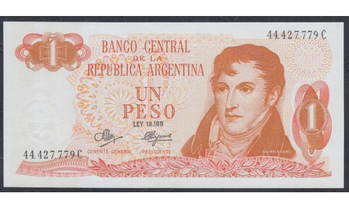 Аргентина 1 песо (1970-1973) (ARGENTINA 1 peso (1970-1973)) P 287(3) : UNC