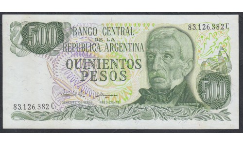 Аргентина 500 песо (1977-1982) (ARGENTINA 500 pesos (1977-1982)) P 303c series C : UNC