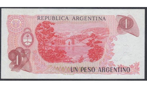 Аргентина 1 песо (1983-1984) (ARGENTINA 1 peso (1983-1984)) P 311a(2) series A : UNC