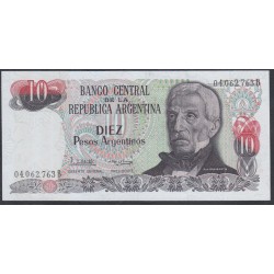 Аргентина 10 песо (1983-1984) (ARGENTINA 10 pesos (1983-1984)) P 313a(2) series B : aUNC