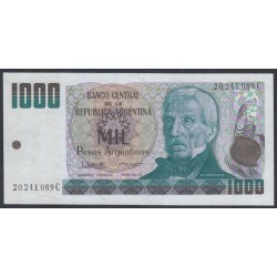 Аргентина 1000 песо (1984) (ARGENTINA 1000 pesos (1984)) P 317b series C : aUNC-