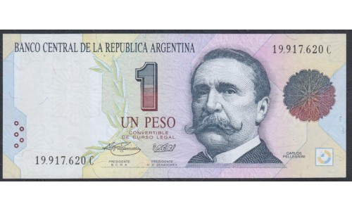 Аргентина 1 песо (1992-1994) (ARGENTINA 1 peso (1992-1994)) P 339b series C : UNC