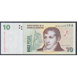 Аргентина 10 песо (1998-2003) замещение (ARGENTINA 10 peso (1998-2003) replacement) P 348(2) : UNC