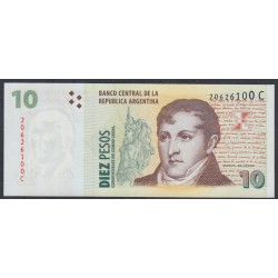 Аргентина 10 песо (1998-2003) (ARGENTINA 10 peso (1998-2003)) P 348(1) : UNC