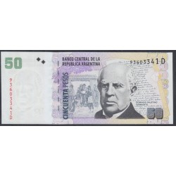 Аргентина 50 песо (2003-2015) (ARGENTINA 50 pesos (2003-2015)) P 356(5) series D : UNC