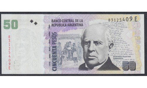 Аргентина 50 песо (2003-2015) (ARGENTINA 50 pesos (2003-2015)) P 356(5) series E : UNC