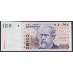 Аргентина 100 песо (2003) (ARGENTINA 100 peso (2003)) P 357a(4) series M : UNC