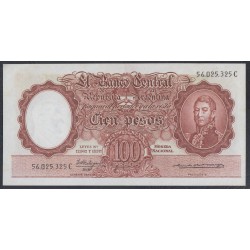 Аргентина 100 песо (1957-1967) (ARGENTINA 100 pesos (1957-1967)) P 272(6) : UNC