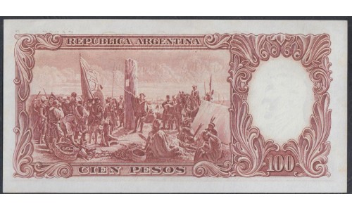 Аргентина 100 песо (1957-1967) (ARGENTINA 100 pesos (1957-1967)) P 272(6) : UNC