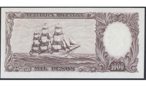 Аргентина 1000 песо (1954-1964) (ARGENTINA 1000 pesos (1954-1964)) P 274(4-1): UNC
