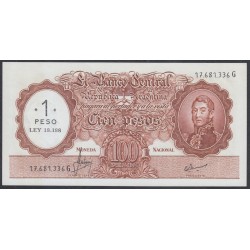 Аргентина 1 песо (1969-1971)  (ARGENTINA 1 peso (1969-1971)) P 282: UNC