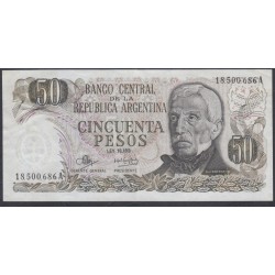 Аргентина 50 песо (1971-1973), РЕДКОСТЬ (ARGENTINA 50 pesos (1971-1973)) P 290(3) : XF/aUNC