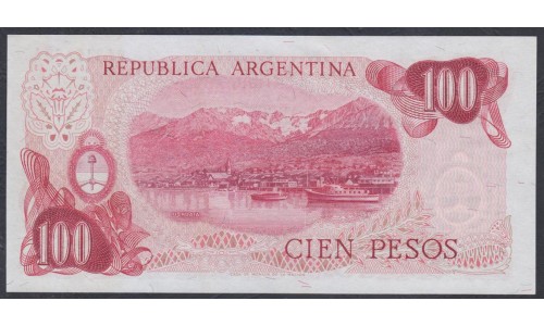 Аргентина 100 песо (1971-1973), РЕДКОСТЬ (ARGENTINA 100 pesos (1971-1973)) P 291(1) : UNC