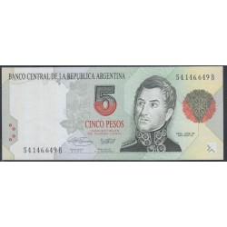 Аргентина 5 песо (1992-1997) (ARGENTINA 5 peso (1992-1997)) P 341b(1): UNC--