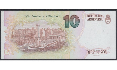 Аргентина 10 песо (1992-1997) (ARGENTINA 10 peso (1992-1997)) P 342b(1) series B : UNC-